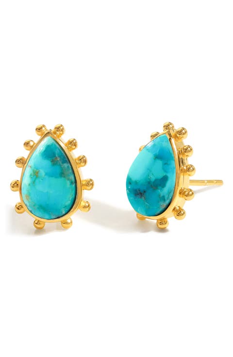 Mohave Turquoise Drop Earrings