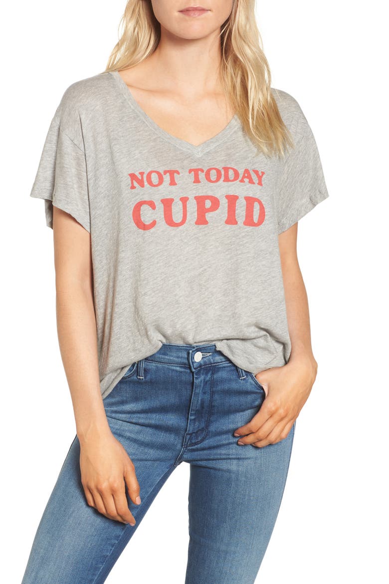 Not Today Cupid Tee, Main, color, HEATHER