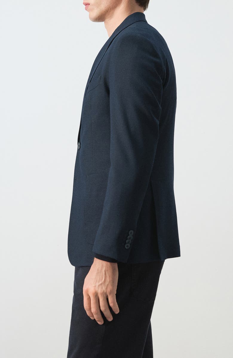MANGO Slim Fit Sport Coat, Alternate, color, Navy