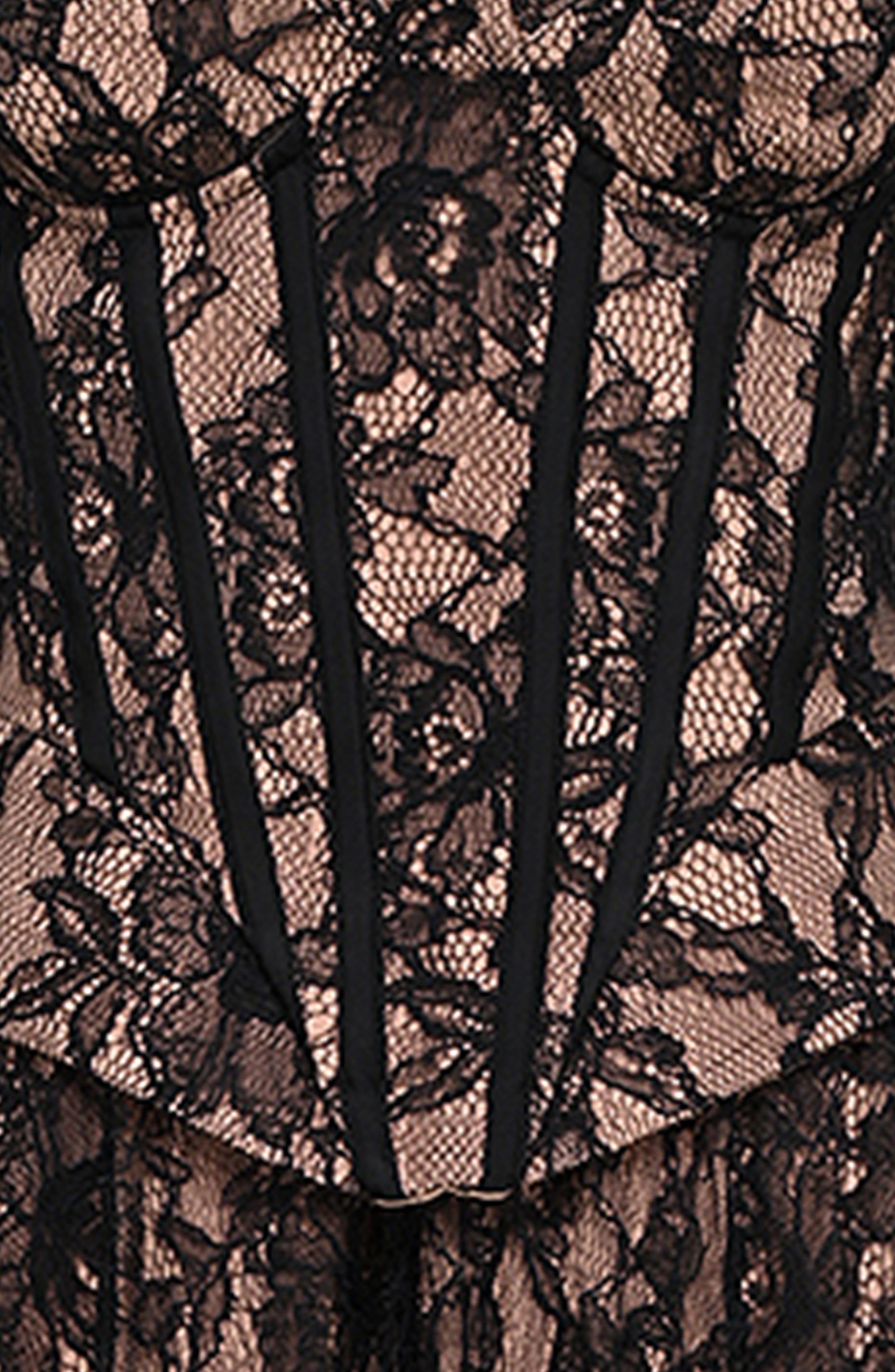 HOUSE OF CB Raquel Long Sleeve Lace Corset Dress (Women)