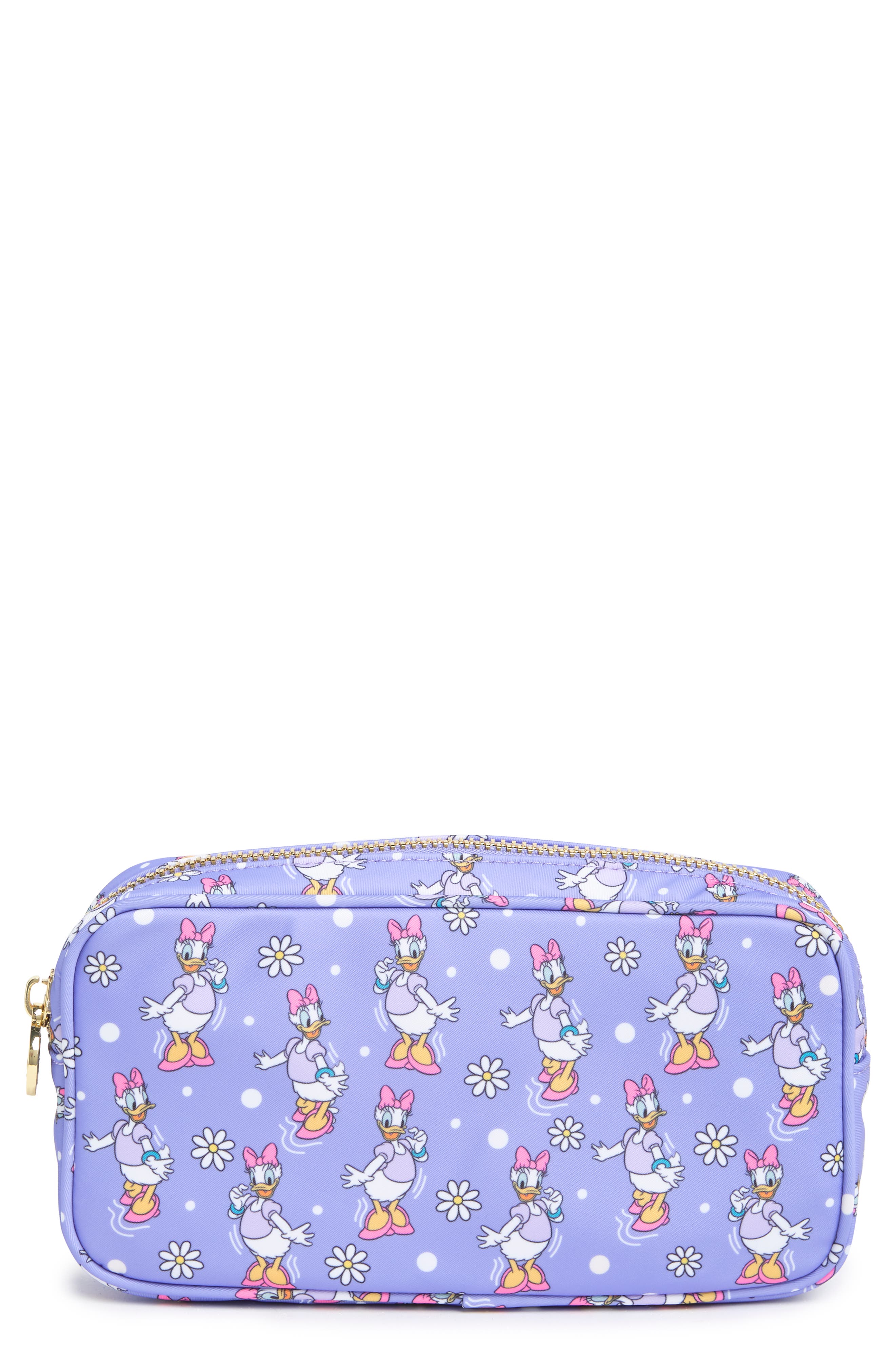 Stoney Clover Lane x Disney Daisy Duck Small Nylon Pouch, Main, color, 