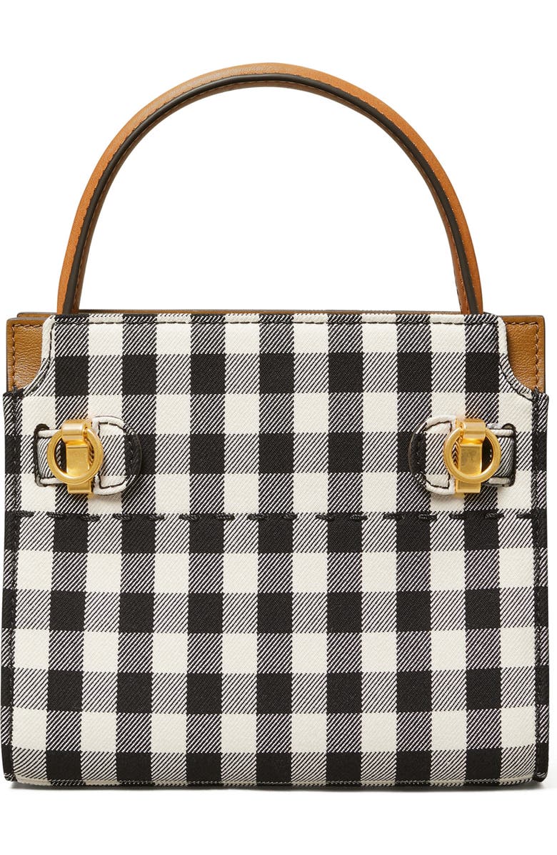 Tory Burch Petite Lee Radziwill Gingham Double Shoulder Bag, Alternate, color,