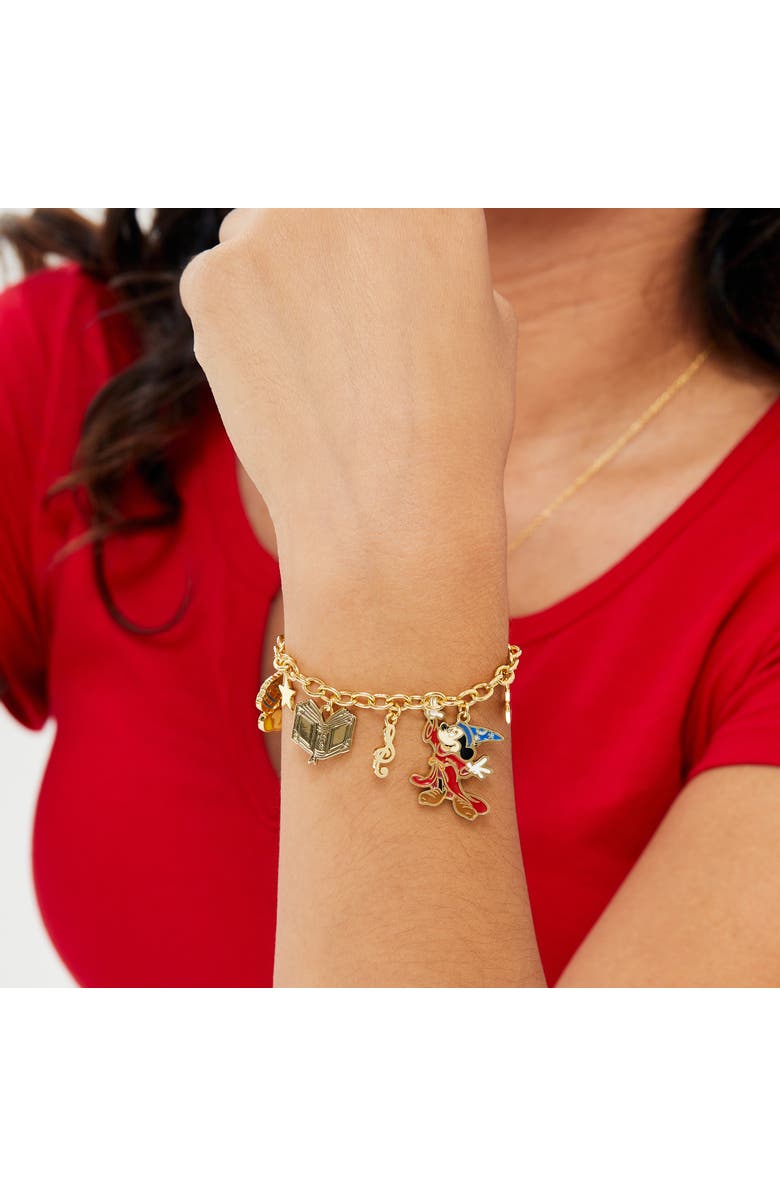 Disney Mickey Mouse Fantasia Charm Bracelet, 7 + 1'', Alternate, color,