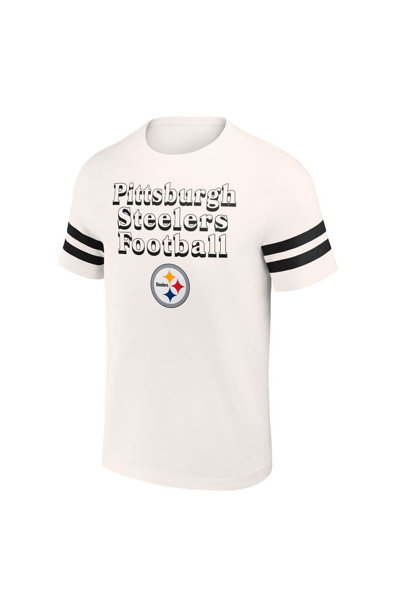 NFL X DARIUS RUCKER Men's NFL x Darius Rucker Collection by Fanatics Cream Pittsburgh Steelers Vintage T-Shirt, Alternate, color, Cream