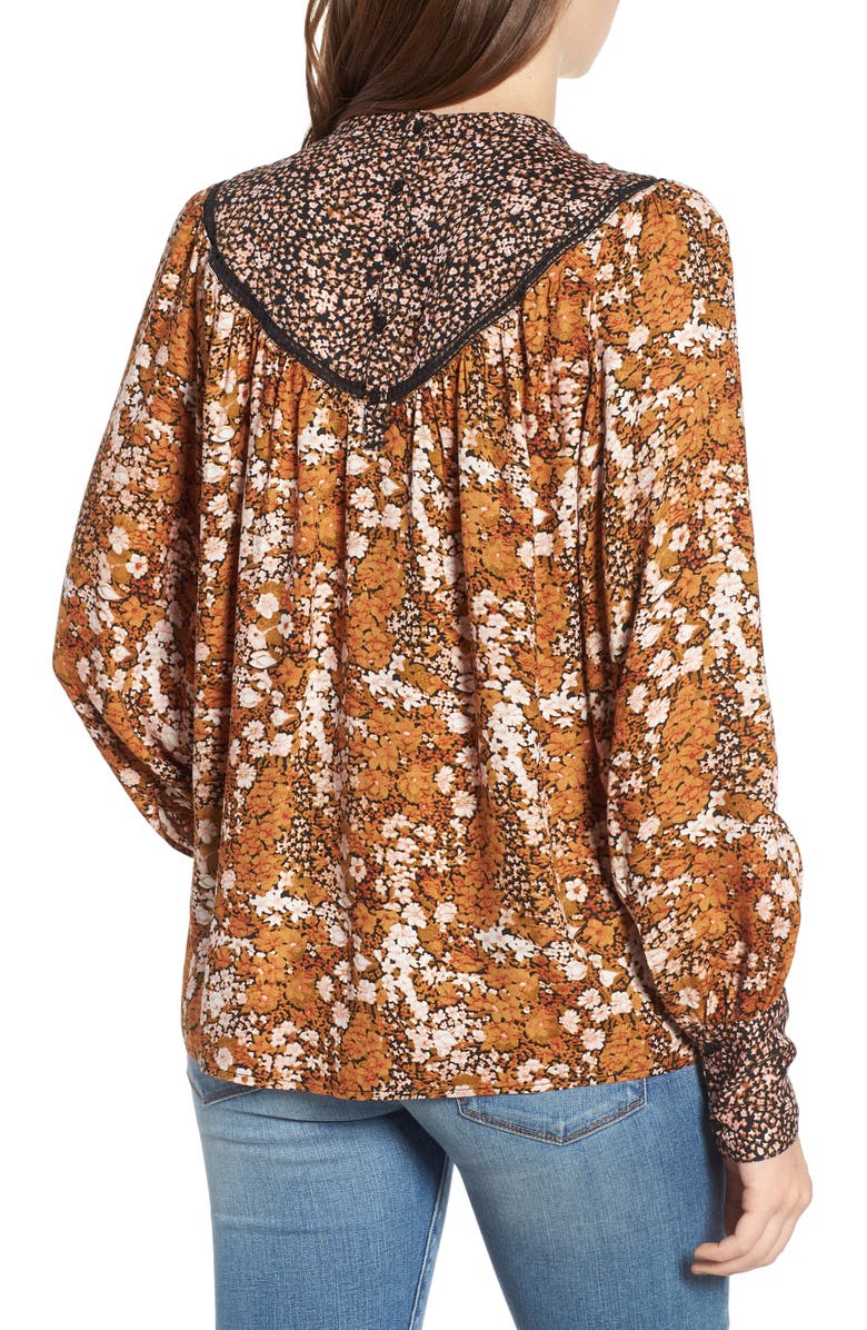 Hinge Mix Print Top, Alternate, color,