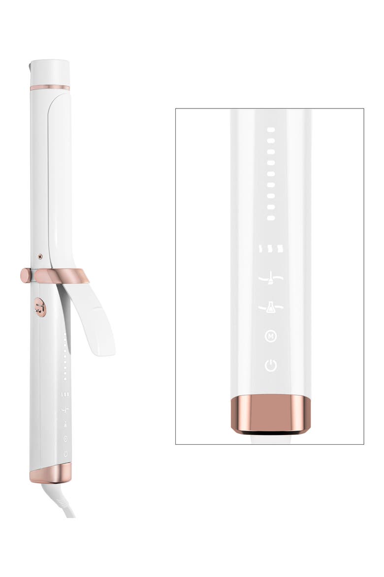 Curl ID 1.25-inch Smart Curling Iron with Interactive Touch Interface, Alternate, color, WHITE