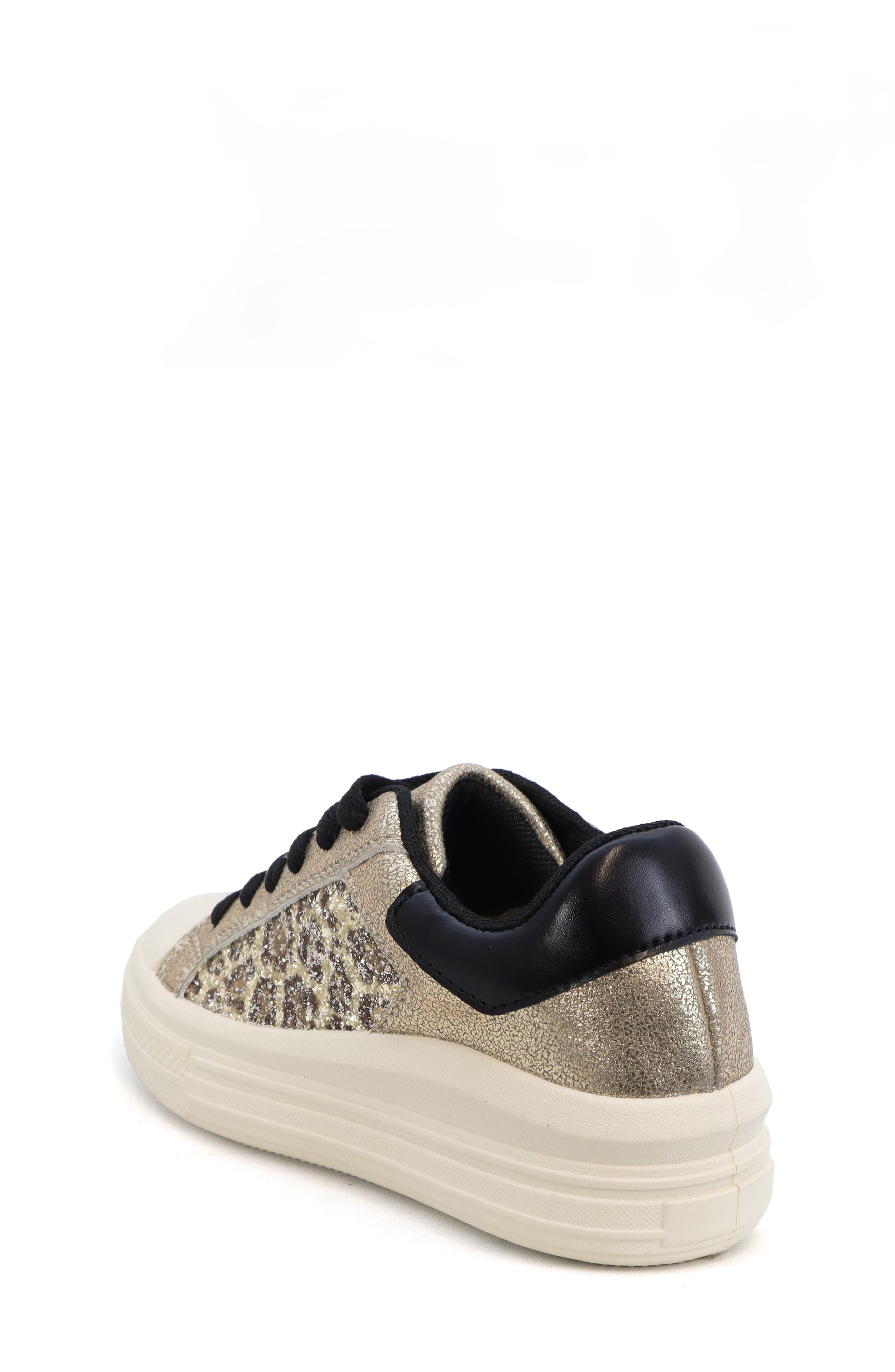 Kids' Wendy Glitter Sneaker, Alternate, color, GOLD