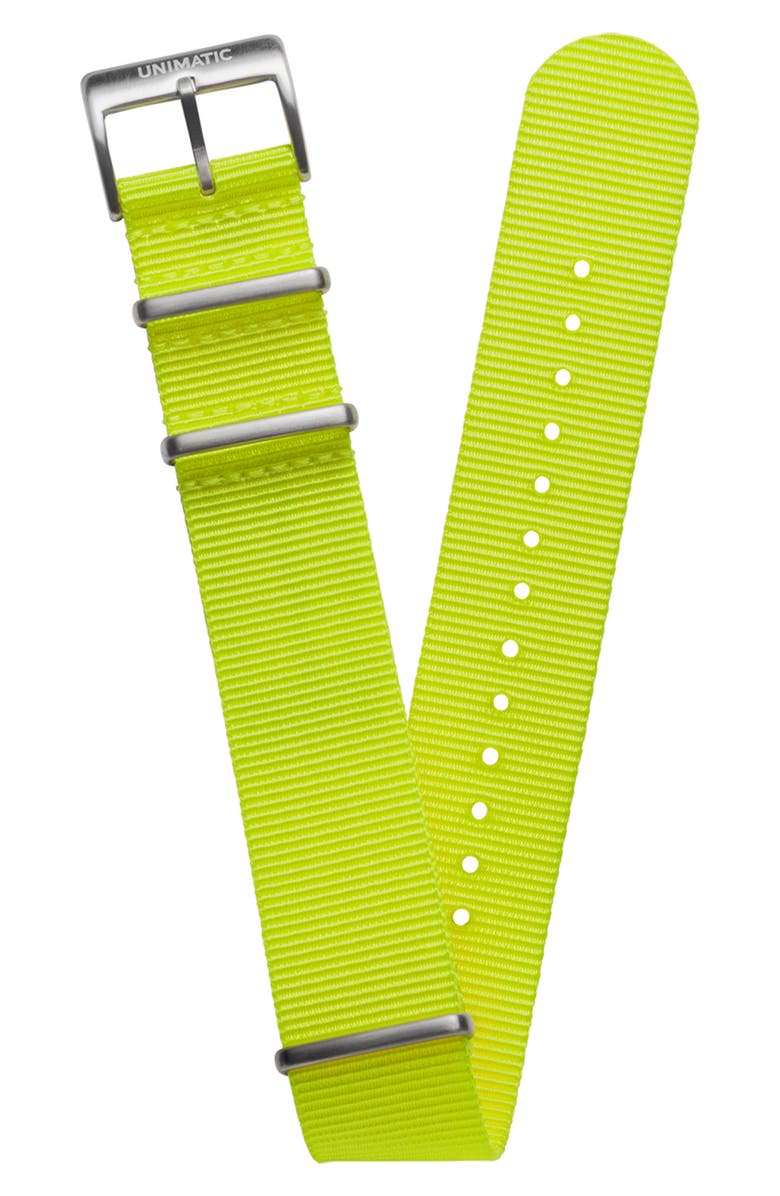 UNIMATIC NATO Watchband, Main, color, Yellow