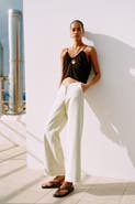 H&M Wide Twill Trousers