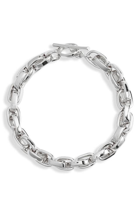 Demi Fine Chain Toggle Bracelet