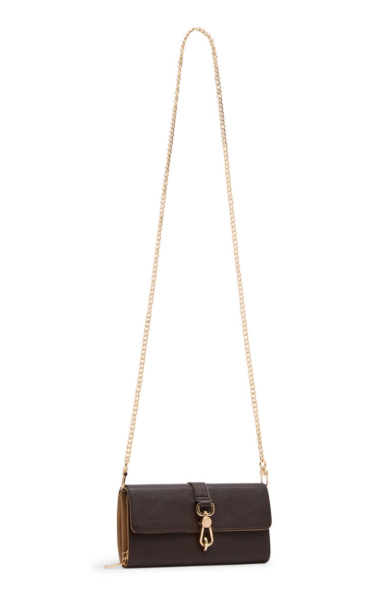 Anne Klein Wallet on a Chain Crossbody Bag, Alternate, color, Espresso