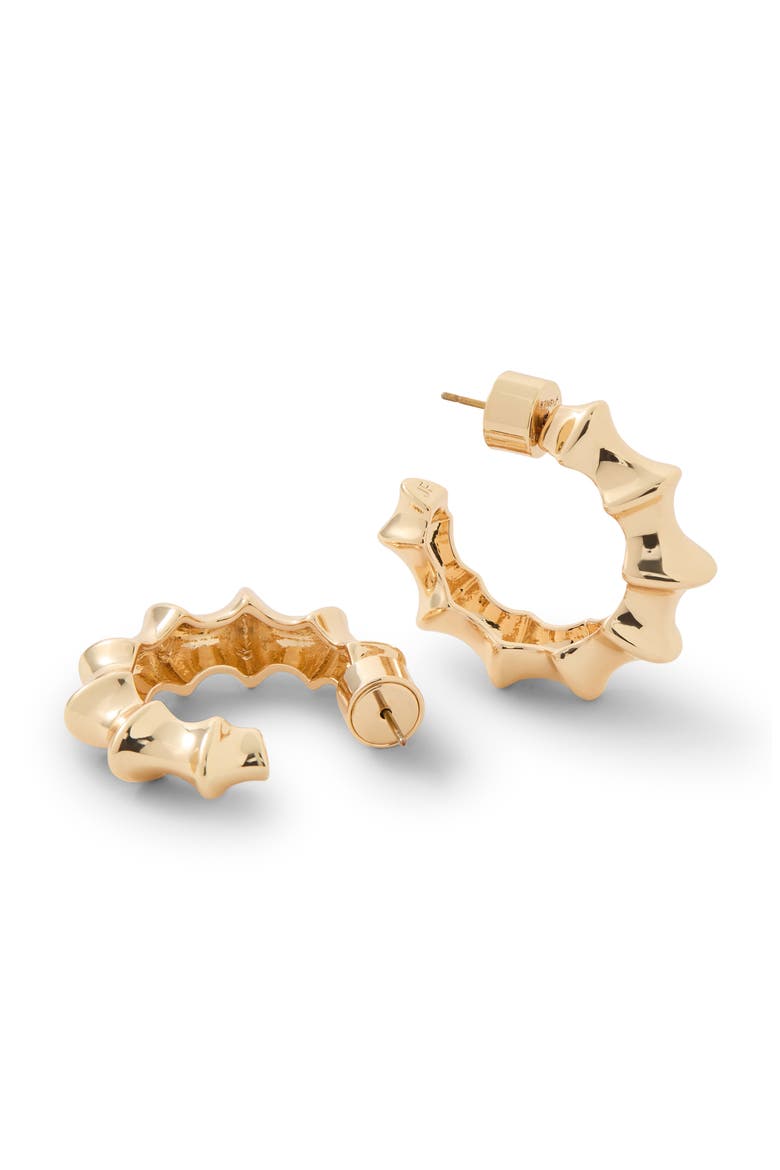 Murphy Huggie Hoop Earrings (Nordstrom Exclusive), Main, color, YELLOW GOLD