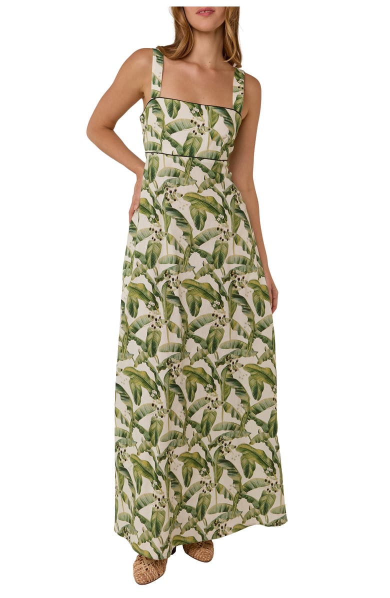 Palm Noosa Belle Dress, Main, color, Riviera