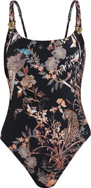 L'AGENCE Remi Jungle Basic One-Piece Swimsuit