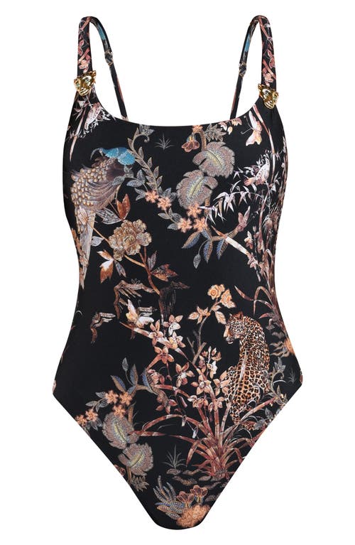 L AGENCE L'AGENCE REMI JUNGLE BASIC ONE-PIECE SWIMSUIT