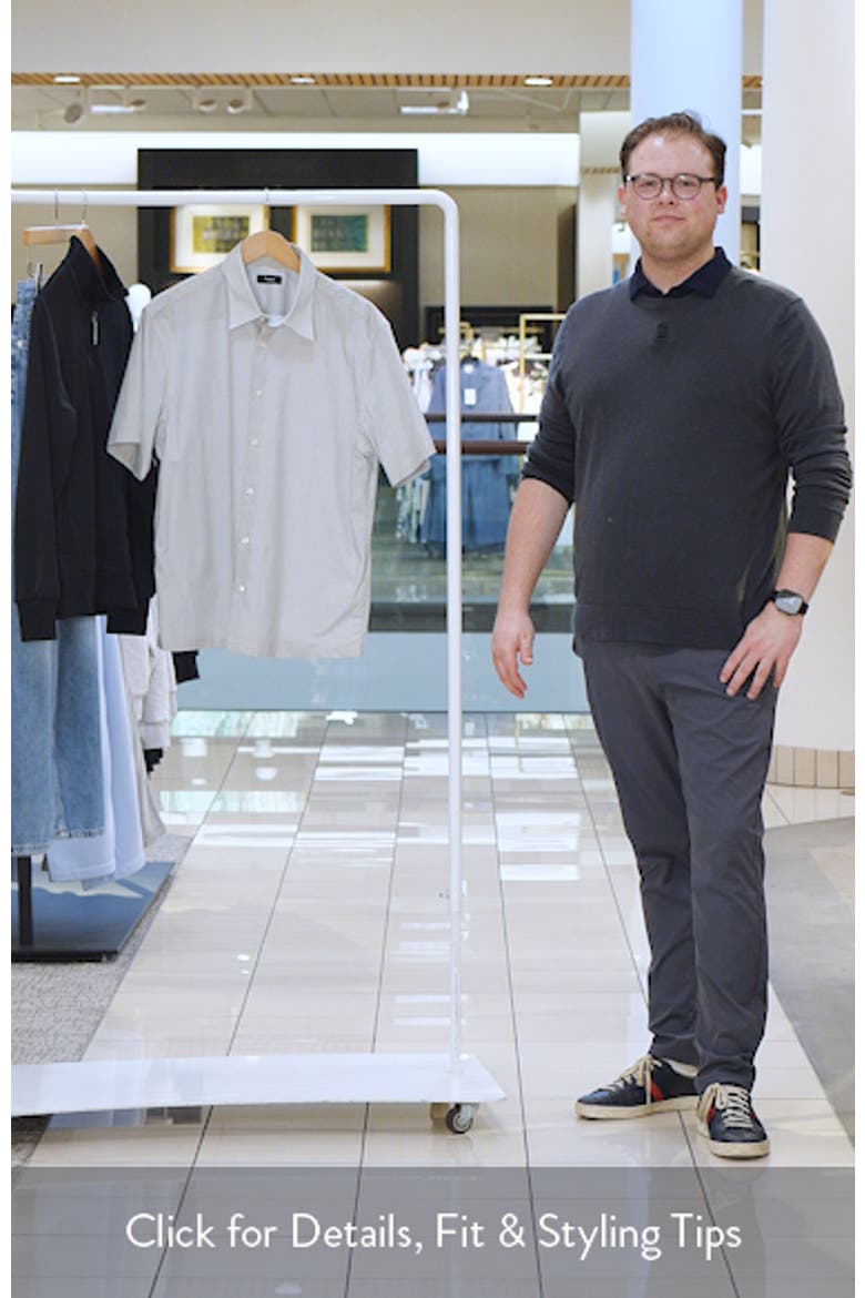 Irving Short Sleeve Stretch Cotton Button-Up Shirt video