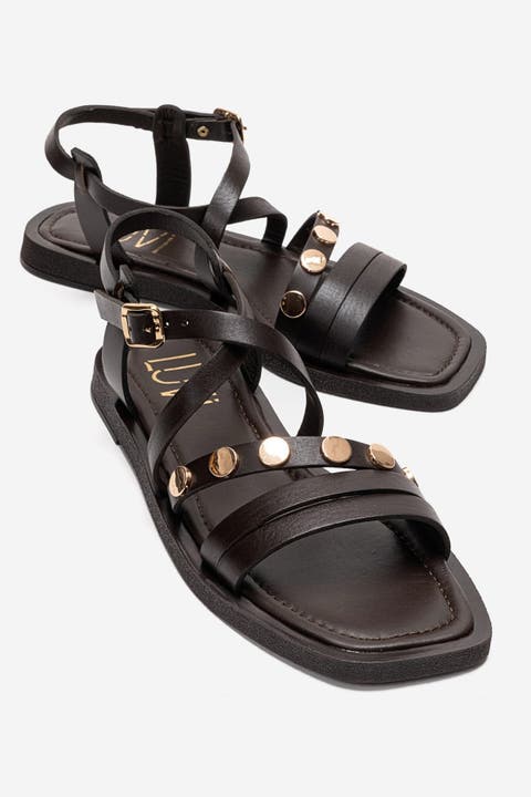 Poole Leather Multi Strap Sandal