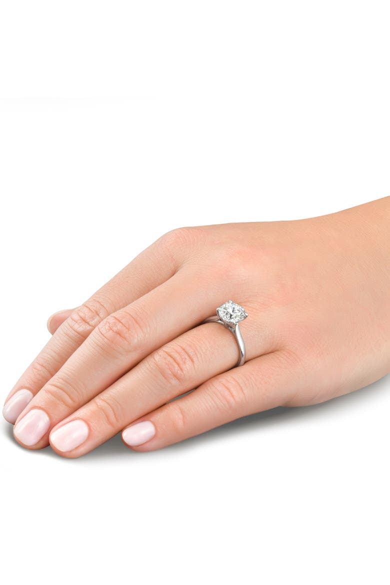 3 Ct Diamond Solitaire Lab Grown Engagement Ring in 14k Gold, Alternate, color, 14k White Gold