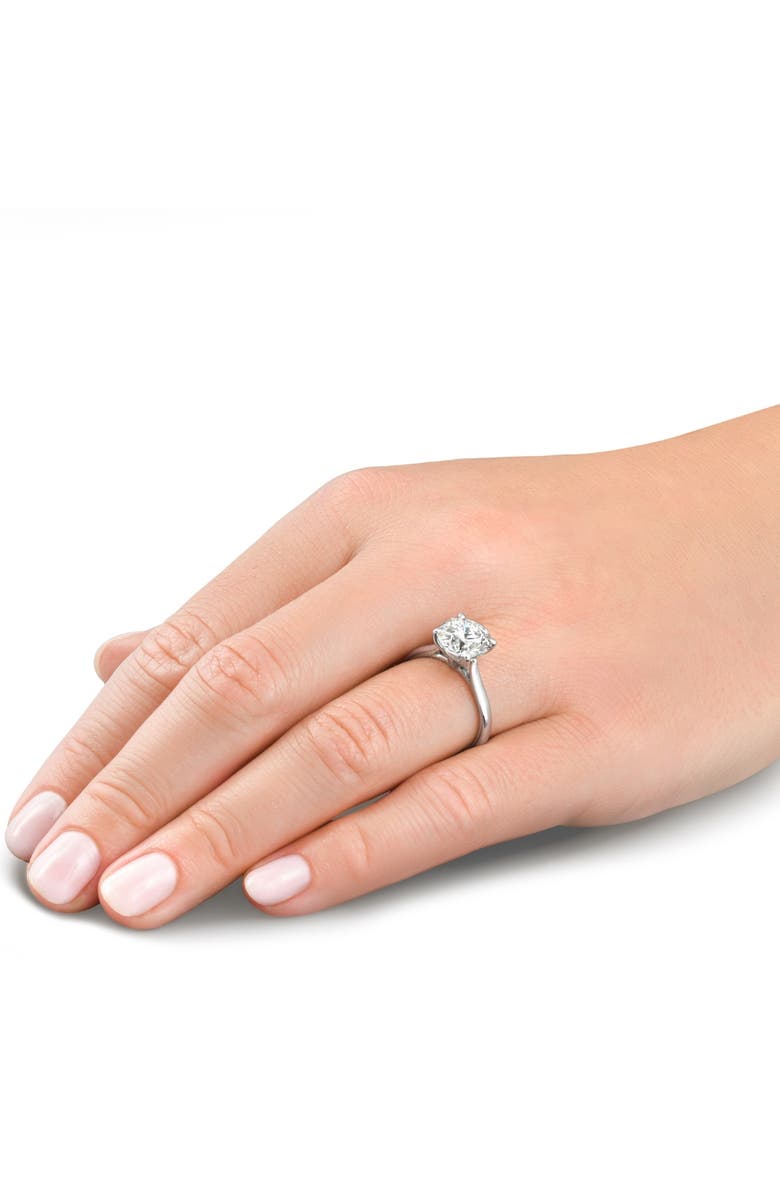 Bliss Diamond 3 Ct Diamond Solitaire Lab Grown Engagement Ring in 14k Gold, Alternate, color, 14K White Gold