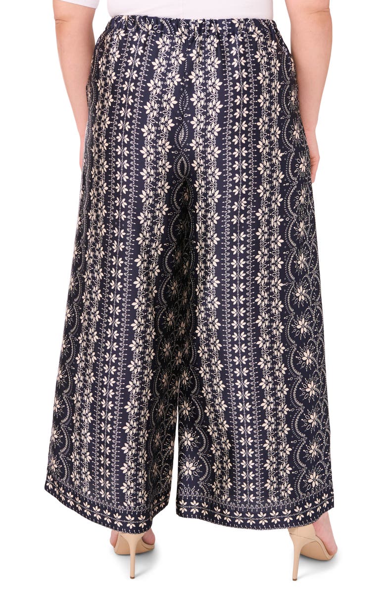 CeCe Mixed Print Wide Leg Pants, Alternate, color,