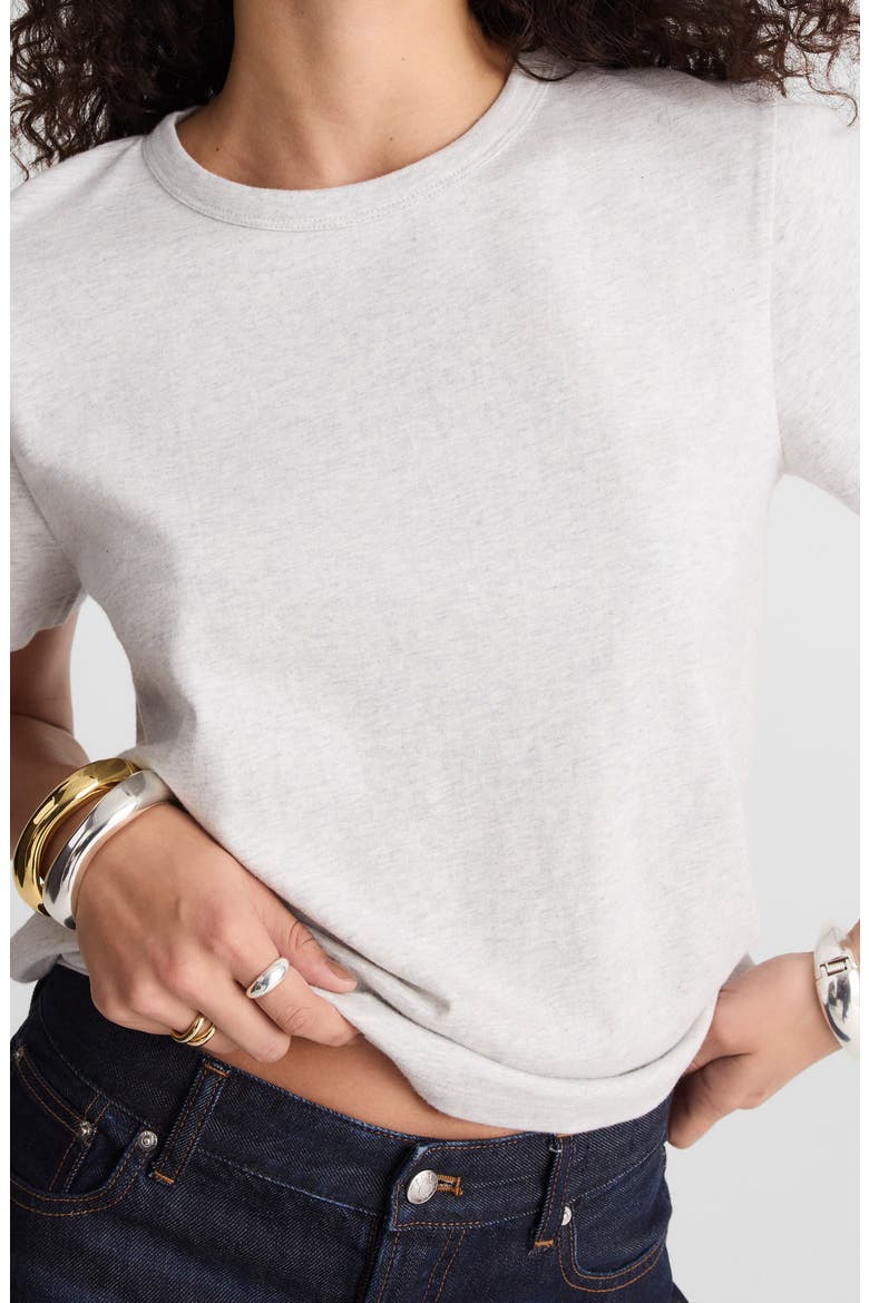 Perfect Crewneck T-Shirt, Alternate, color, HTHR SLATE