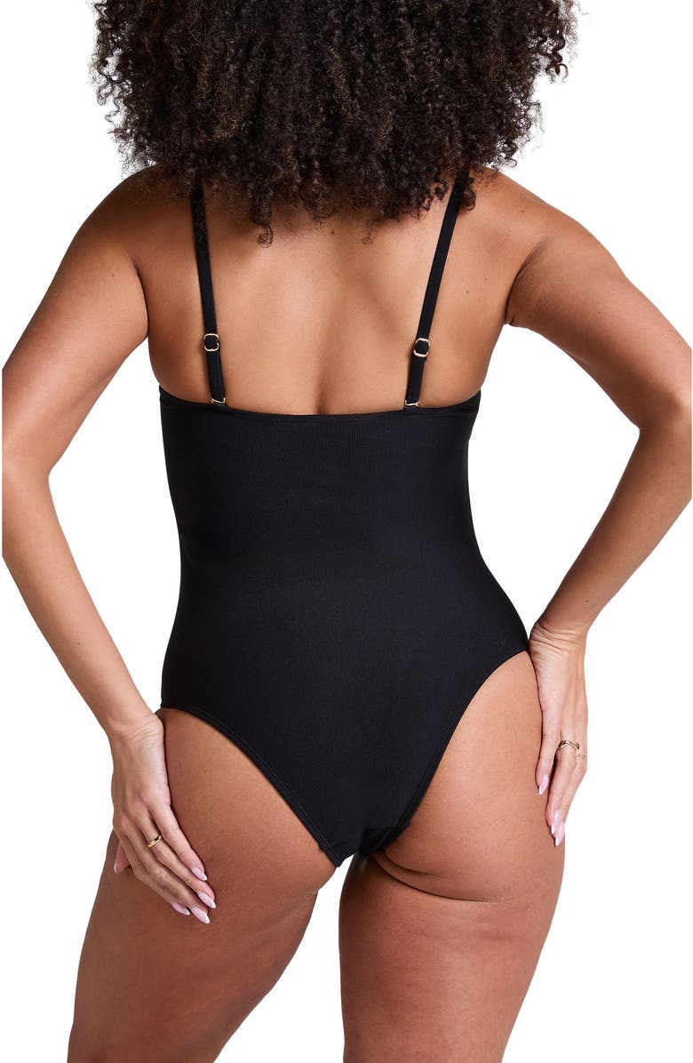 Hunkemöller Cabo Shaping Bathingsuit, Alternate, color, Black