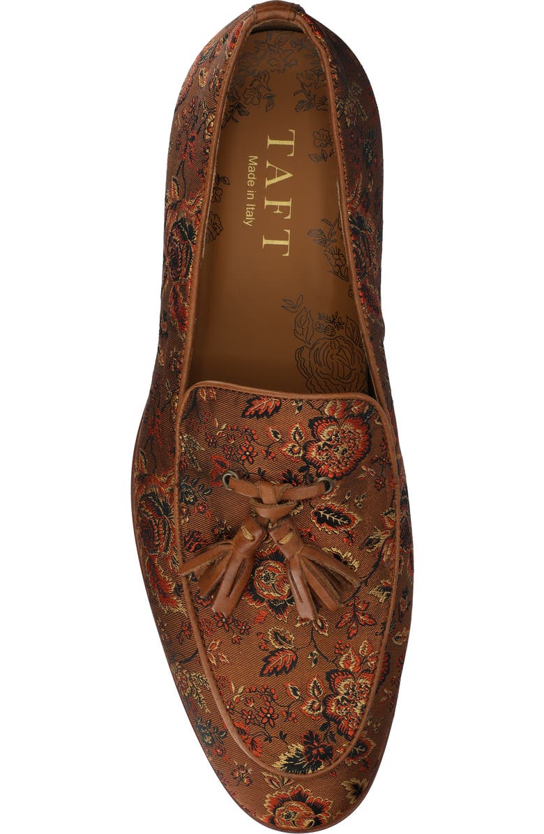TAFT Men's Tommy Tassel Loafer, Alternate, color, Duskwood Floral