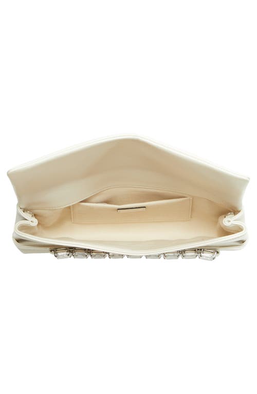Jimmy Choo Kya Crystal-embellished Leather Clutch Bag