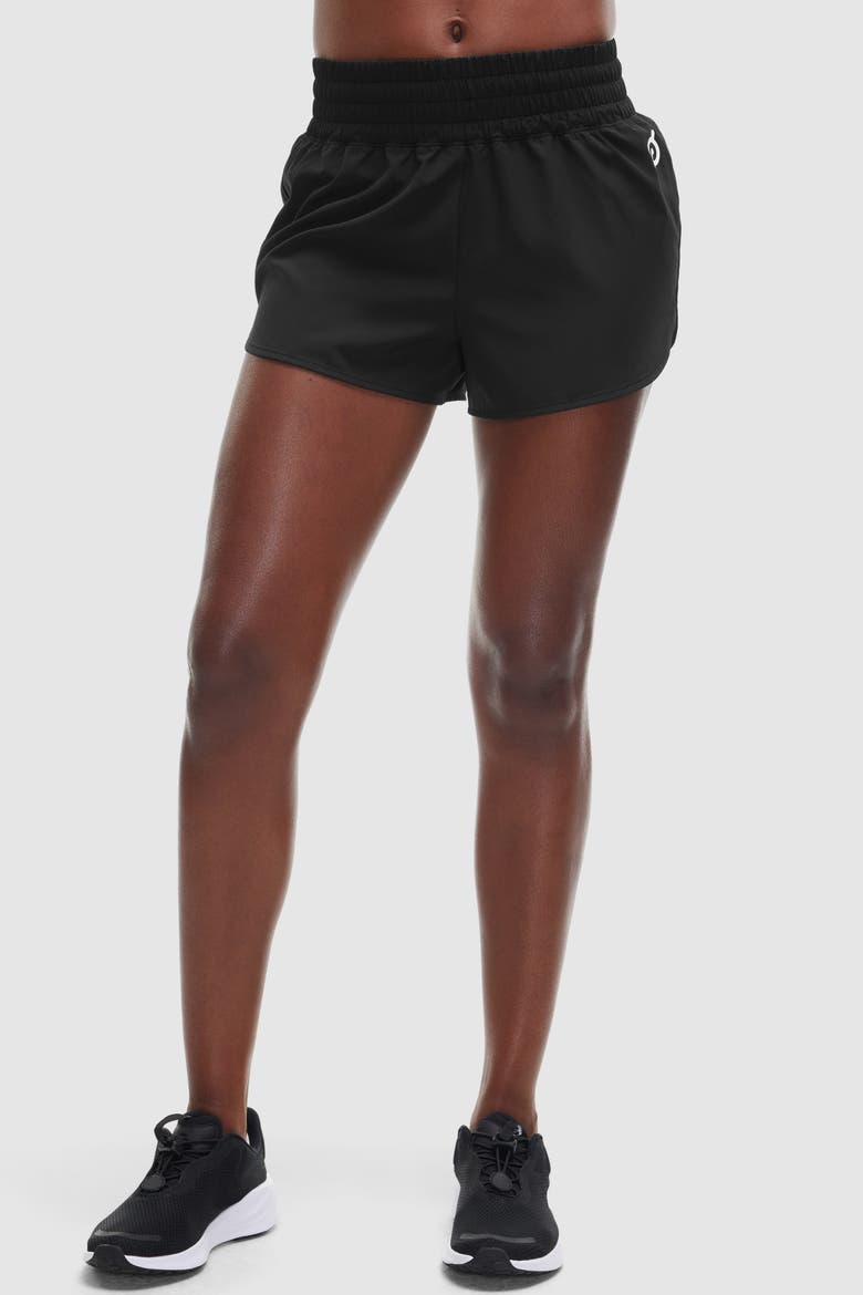 High Rise 3" Run Short, Main, color, Black