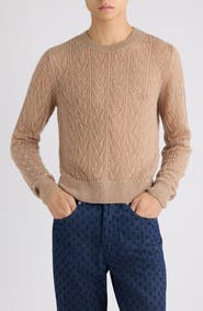 Dries Van Noten Moxie Open Stitch Sweater