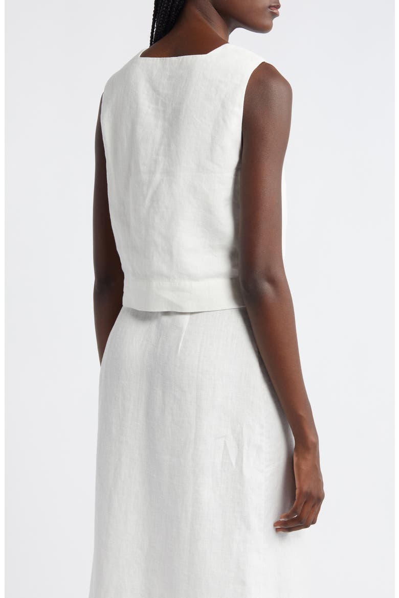 Akira Linen Crop Tank, Alternate, color, WHITE