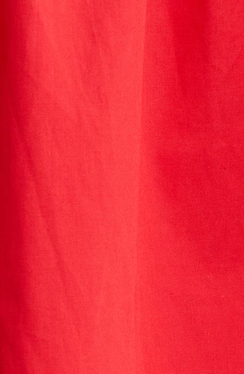 Sugarlips Floral Tiered Cotton Maxi Skirt In Red