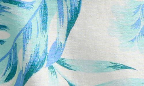 Nvlt Sleeveless Drawstring Hem Top In Tropical Blue