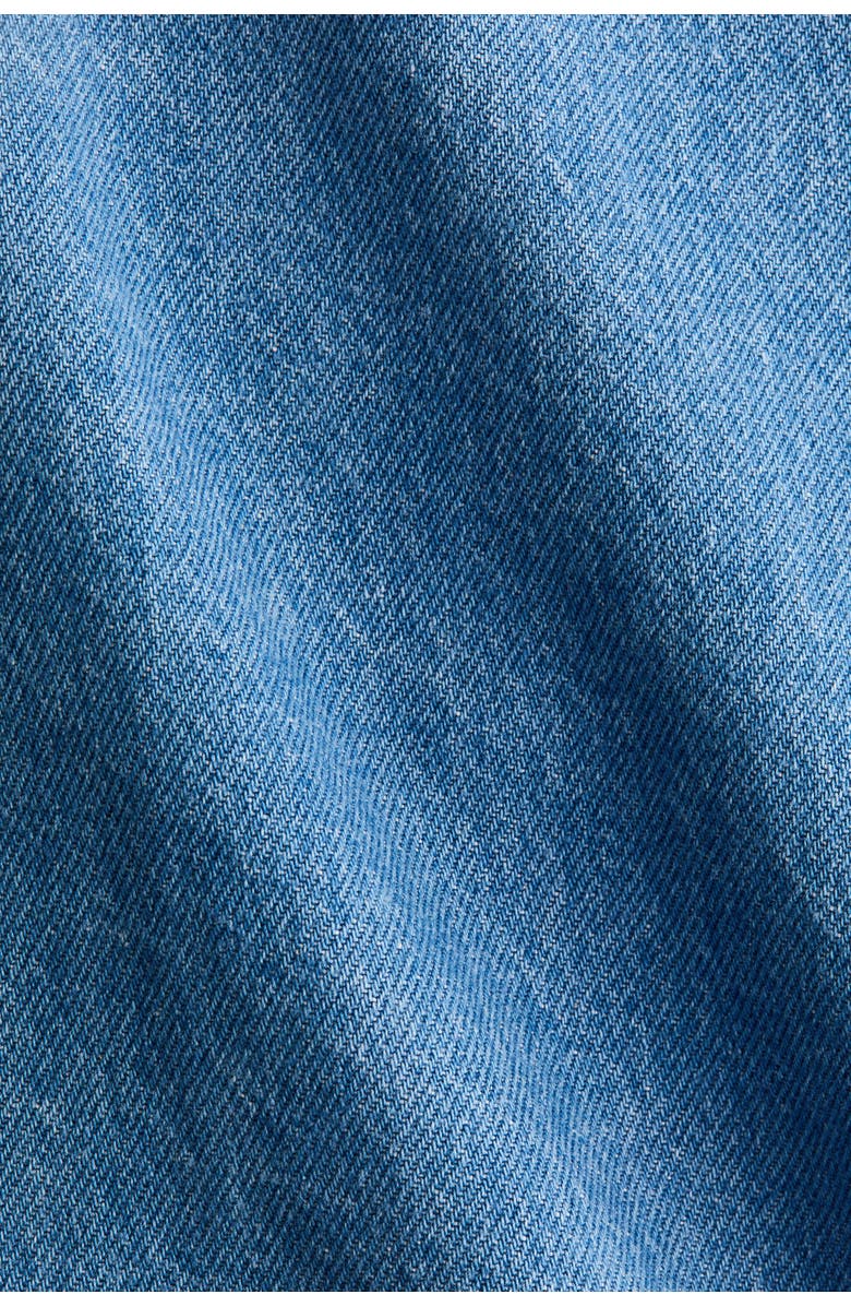 H&M A-line Mini Skirt, Alternate, color, Denim Blue