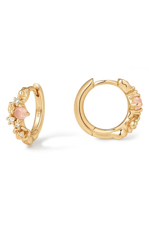 Lumi Flora Hoop Earrings