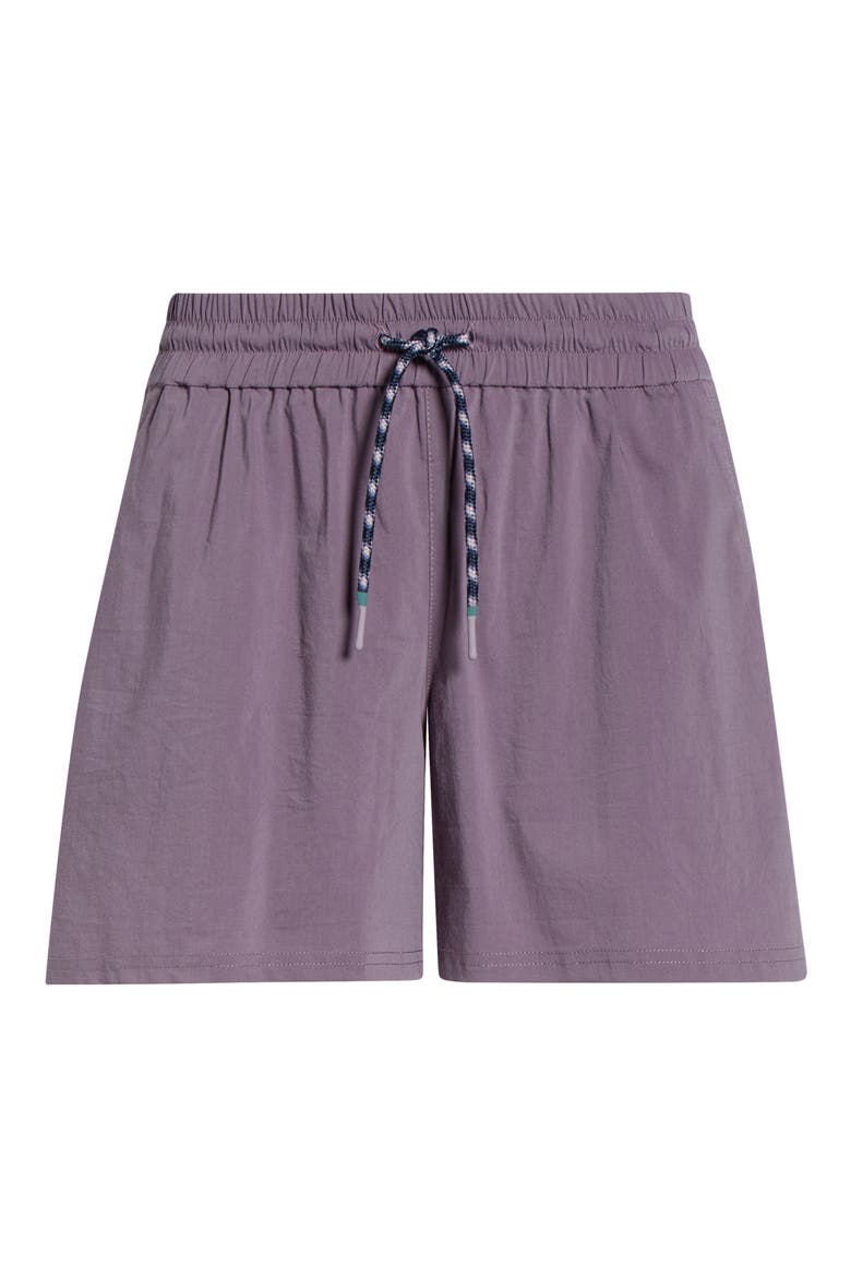 Merino Wool Blend Drawstring Shorts, Alternate, color, PURPLE STORM