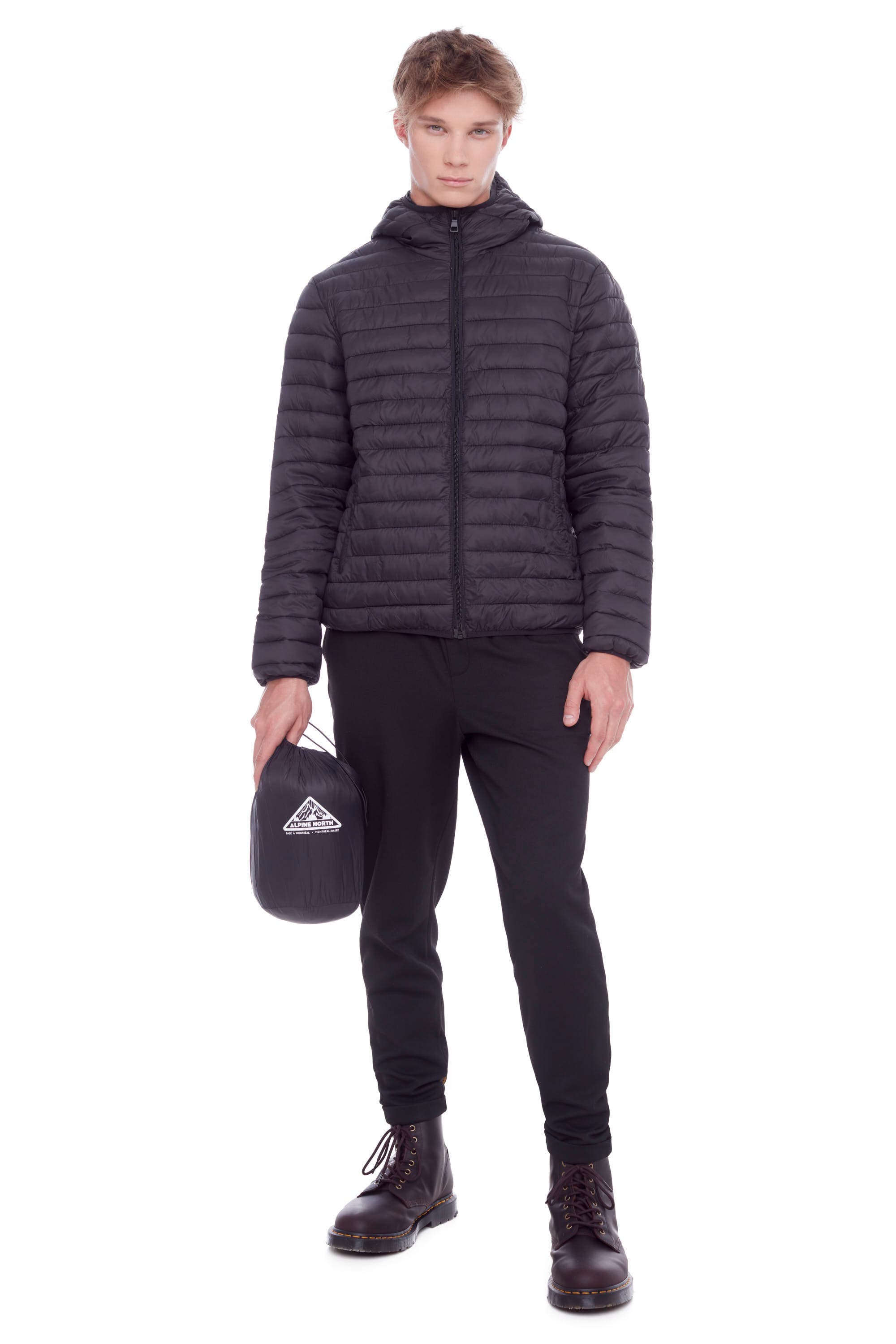 YOHO MEN'S - Vegan Down Lightweight Packable Puffer Jacket & Bag - image 2