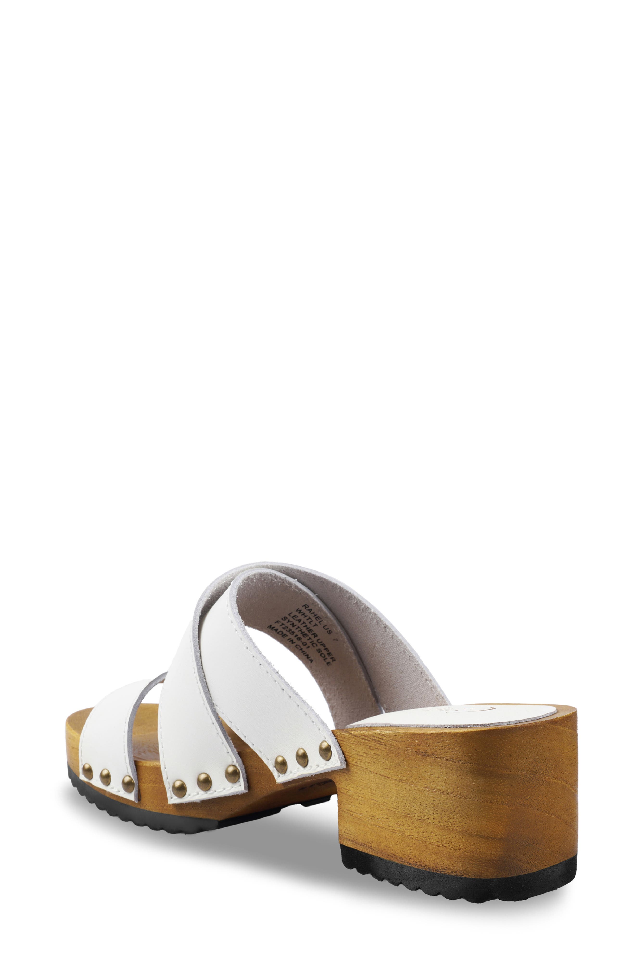 Rahel Platform Slide Sandal, Alternate, color, WHITE