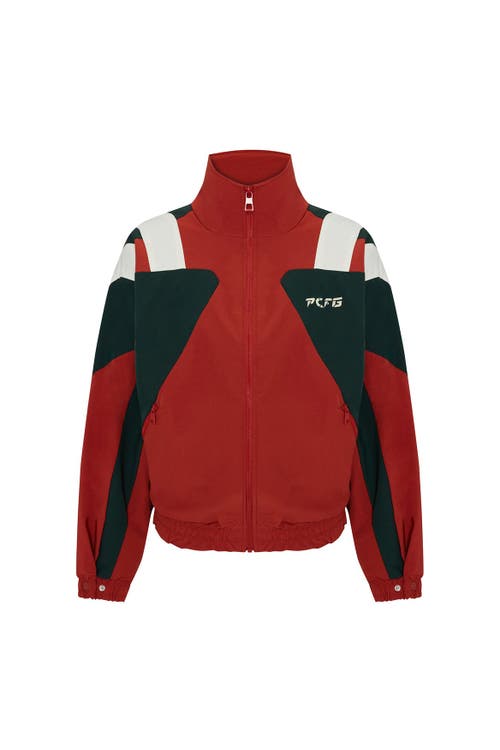 Pcfg Oversized Boomerang Track Jacket In Multi