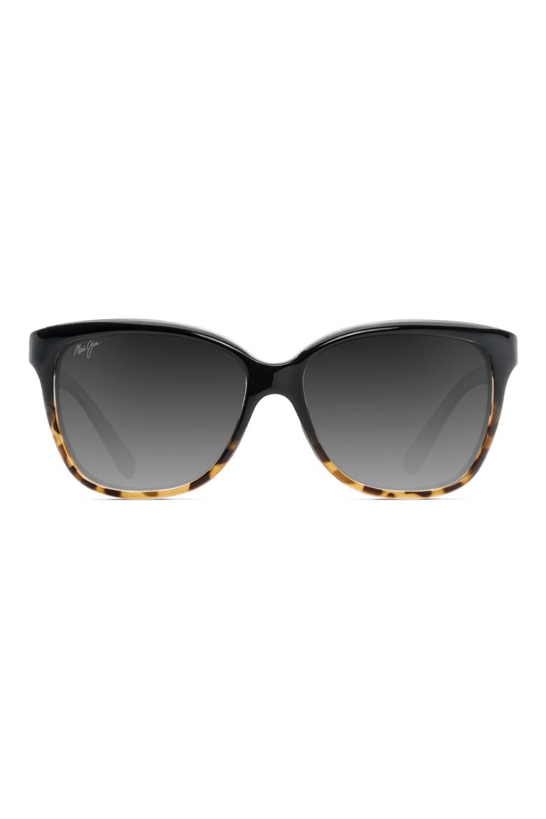 Starfish 56mm PolarizedPlus2® Cat Eye Sunglasses, Main, color, BLACK/ TORTOISE