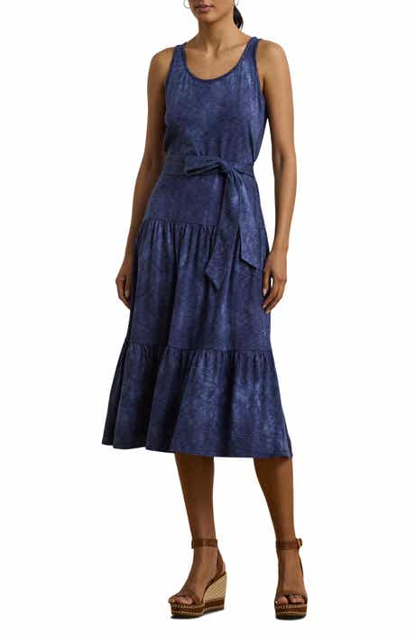 Lauren Ralph Lauren Cotton & Modal Tiered Tank Dress