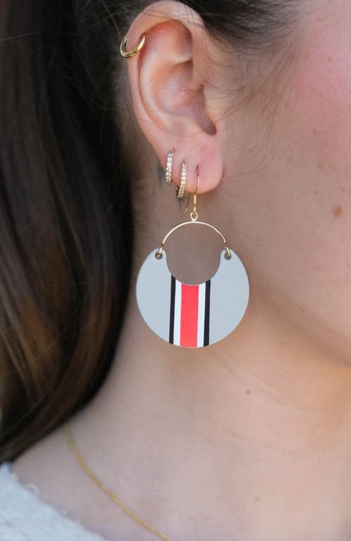 Nickel & Suede University Ninas Earrings