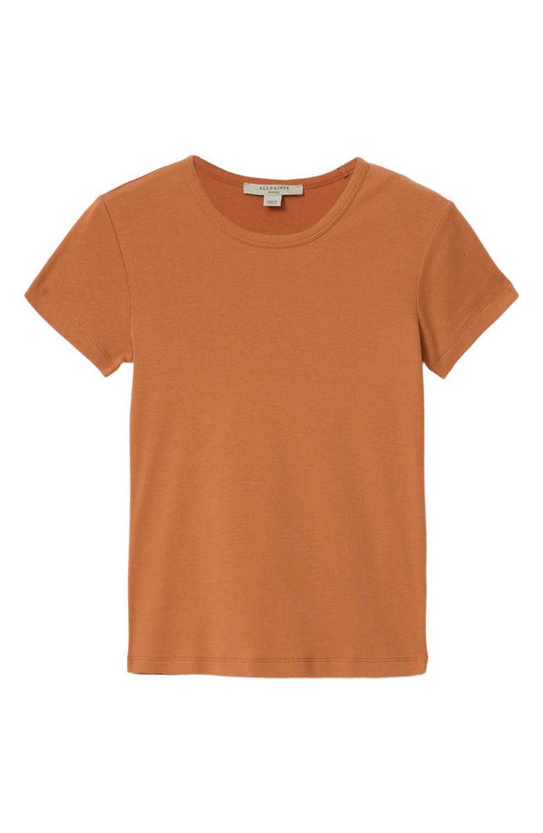 AllSaints Stevie Cotton T-Shirt, Alternate, color, Pecan Brown
