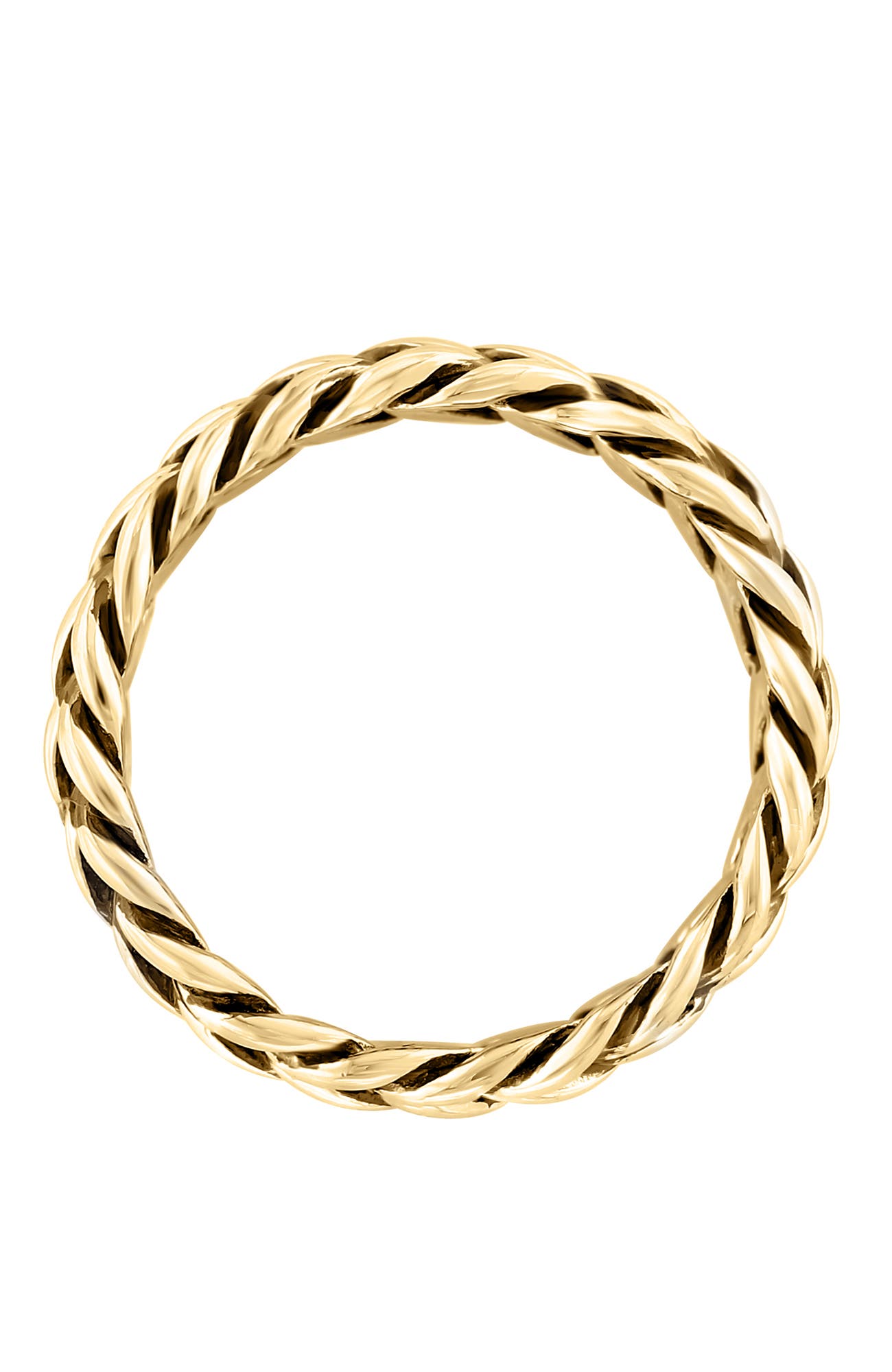 EFFY Braided Chain Ring In Gold-plated Sterling Silver (Men) | Nordstrom