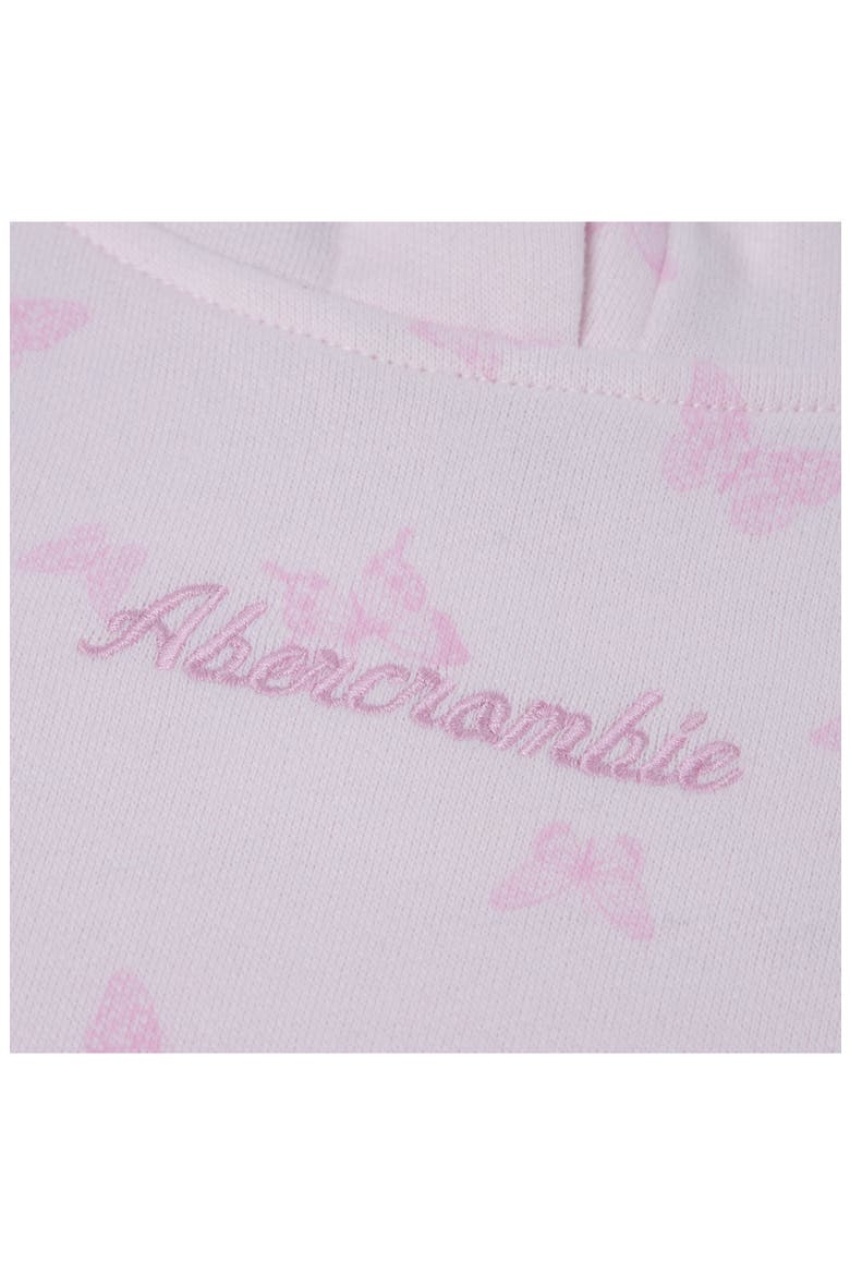 Kids' Pullover Print Hoodie, Alternate, color, PINK BUTTERFLY FLORAL