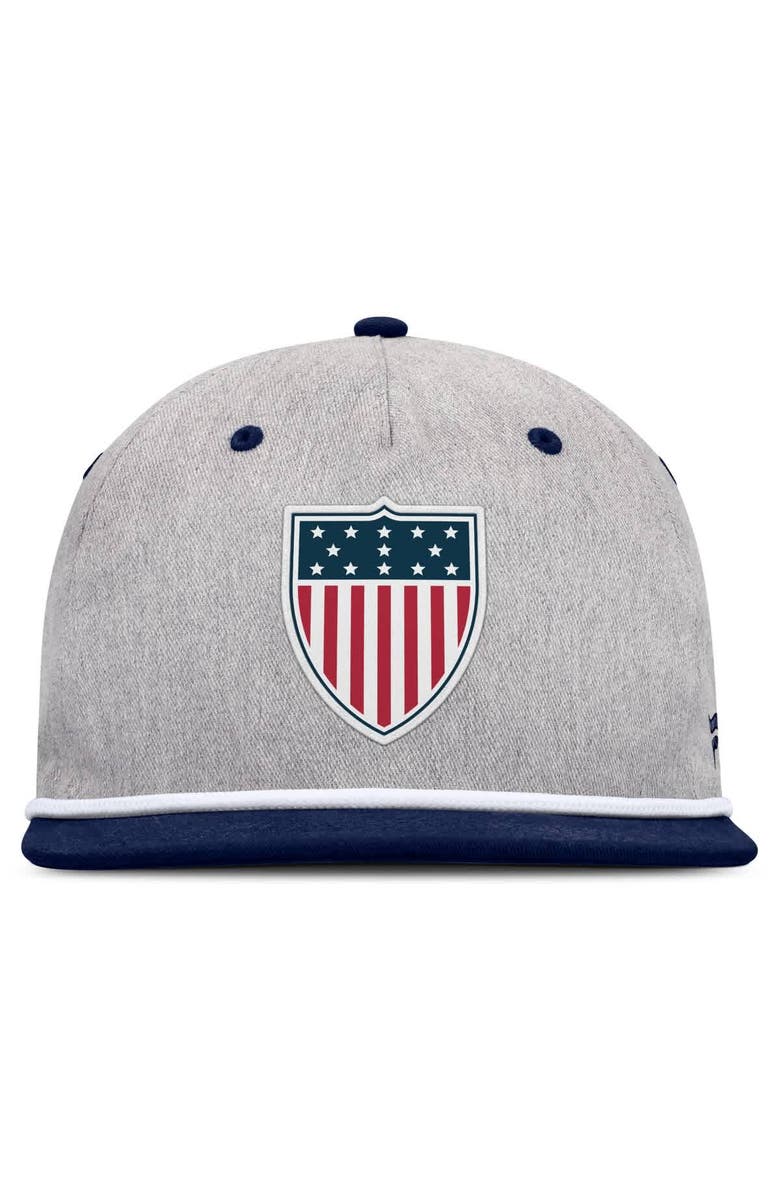 FANATICS Men's Fanatics Heather Gray/Navy Team USA Eagle Snapback Hat, Alternate, color, Heather Gray