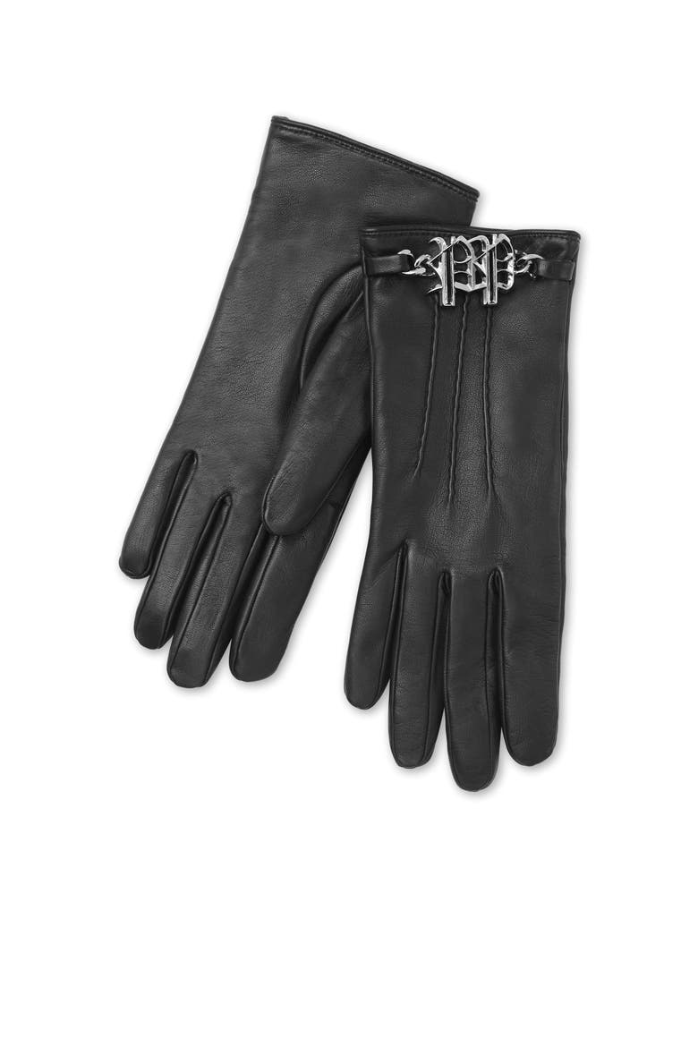 Mid-Gloves Gothic Plein Women, Main, color, black