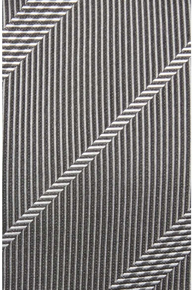 Stripe Silk Tie, Alternate, color, NAVY