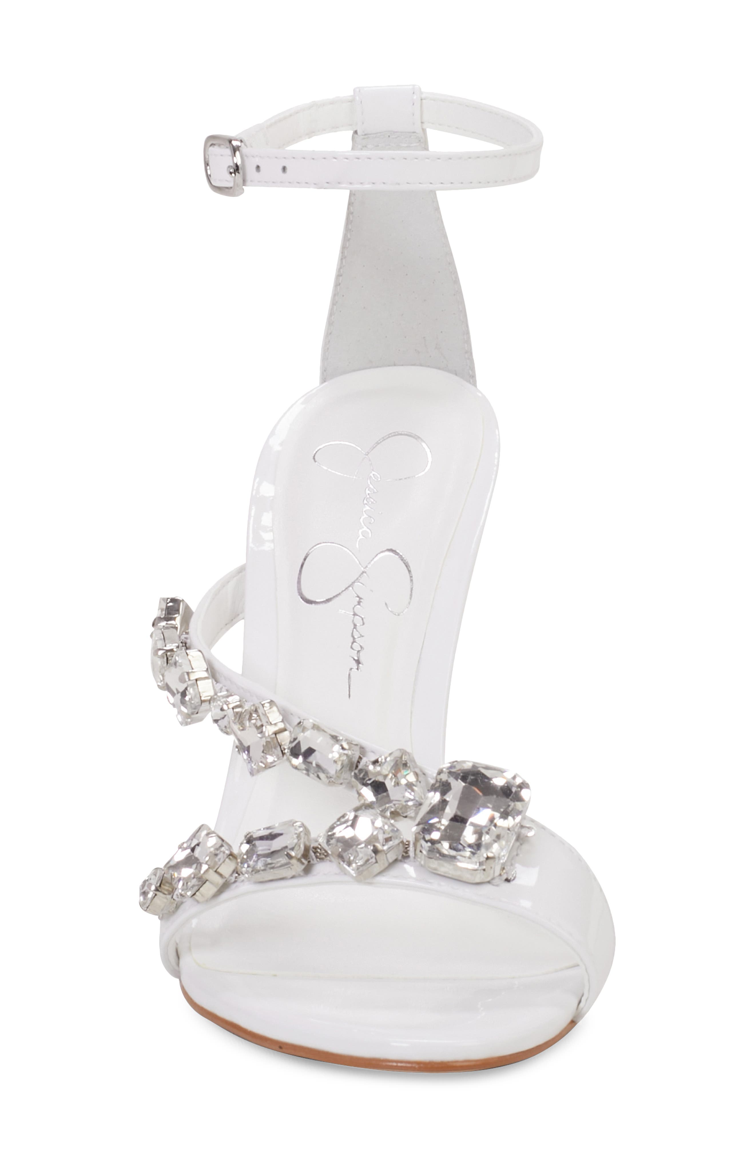 Jessica Simpson Raela Ankle Strap Sandal, Alternate, color, White