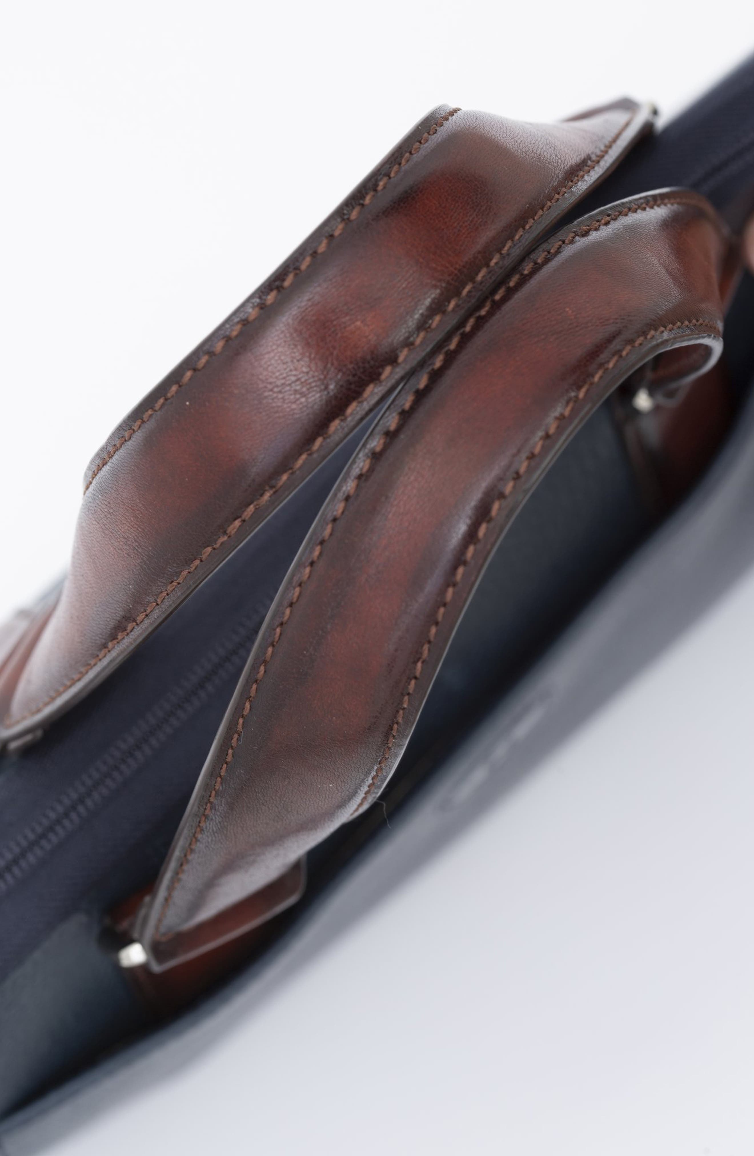 PinoPorte Nino Briefolio Leather Bag, Alternate, color, 